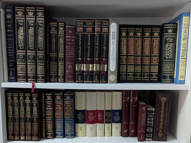 Tanach, Mishna, Gemara, Shulchan Aruch